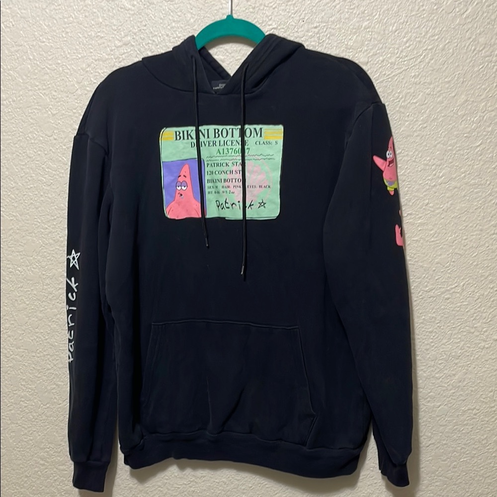 Nickelodeon Patrick's Bikini Bottom Men's Black Hoodie. Good Condition. Size M.